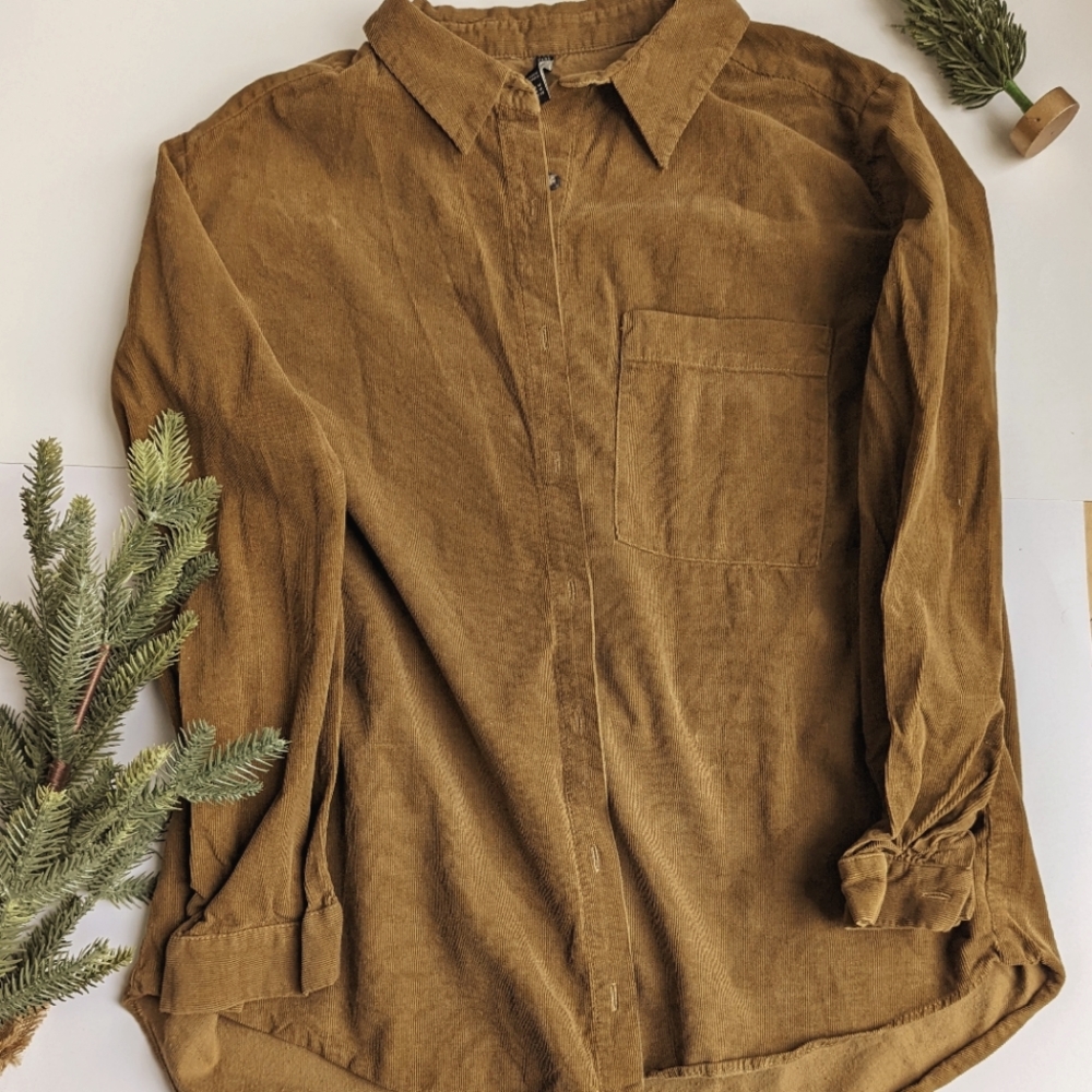 Corduroy button down